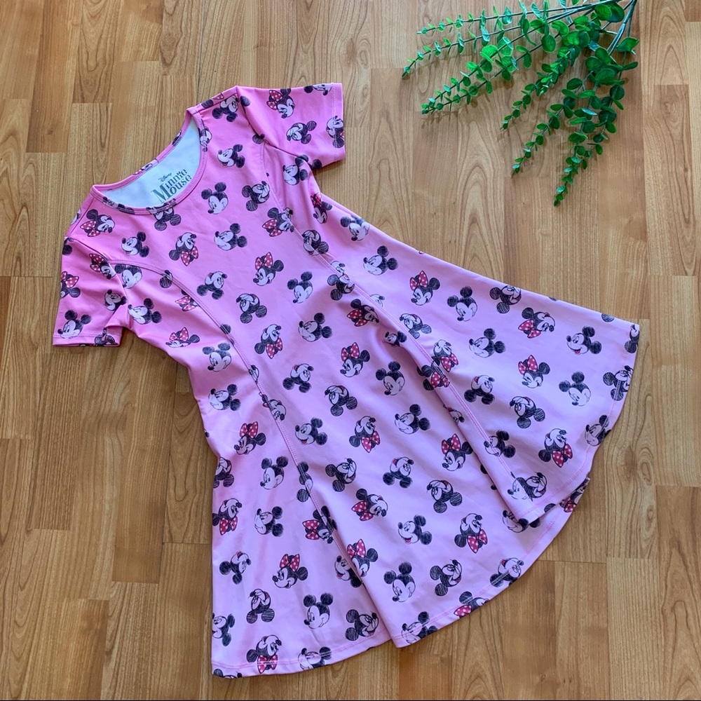 Minnie & Micky Mouse Fit And Flare Dress